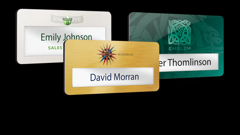Reusable Metal Window Badges